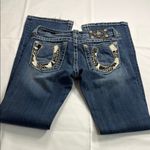 Miss Me Boot Cut Blue Jeans with Vintage Distressing Photo 7