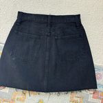 Madewell Black Denim High Waisted Skirt Photo 1
