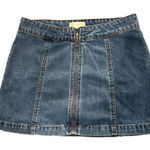 Altar'd State Front Zip Mini Denim Skirt Size XS Photo 0