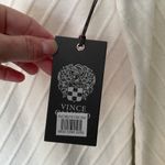 Vince Camuto NWT Antique White Mock Neck Diagonal Stitch Sweater Size Small Photo 4