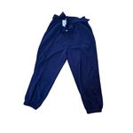 Grace Karin Women's Grace Karin Casual Self Tie Bow-Knot Ankle Length Pants Med NWT Blue Photo 2
