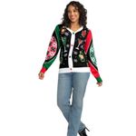 Tipsy Elves UGLY Women’s MIX AND BE MERRY CHRISTMAS CARDIGAN SWEATER Photo 2