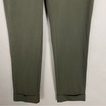 J. Jill Pants‎ Ponte Knit Army Green Cuffed Hem Premium Bistretch Stretch Size 8 Photo 4