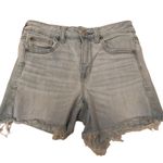 American Eagle Outfitters high-rise Shortie lightwash cutoff denim jean shorts 4 Photo 0