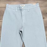 Madewell 18” Slim Emmet High Rise Wide Leg Crop Pants Light Blue Size 31P Photo 1