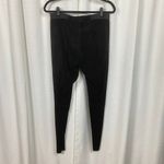 Alice + Olivia Black Lamb Skin Suede Leather Front Zip Leggings Sz.10 Photo 11