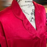 Victoria's Secret Vintage Womens Small Button Up Red Oversized Night Shirt (Flaw) Photo 3