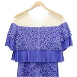 Tadashi Shoji NWT Abelle Off-The-Shoulder Lace Dress Wisteria Purple Size 10 NEW Photo 7