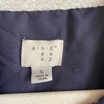 A New Day blue plaid faux suede sleeves jacket Photo 2