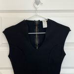 Size S Sleeveless Bodycon Little Black Dress with Plunging Neckline Photo 1