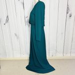 Vintage RIMINI Formal Maxi Dress / Jacket Size 12 Dark Teal Green Beaded Photo 5