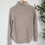 Silence + Noise  Taupe Turtleneck Knit Sweater Top small Photo 0