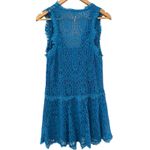 Free People Heart in Two Lace Mini Dress in Deep Ocean Blue Size XS Photo 9