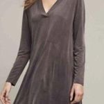 Anthropologie Dolan Left Coast V-Neck Long Sleeve Swing Pocket Dress in Grey, XS Photo 12
