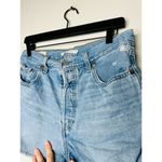 Levi's  Light Wash Ribcage Shorts Five Button Fly Distressed Hemline Shorts 31 Photo 4