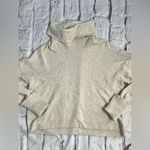 Chelsea 28 Cowl Neck Pullover Sweater Large Oatmeal Color Long Sleeve Knit Photo 5