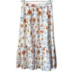 French Connection Camille Floral Drape Tiered Midi Skirt Size 8 Photo 5
