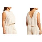 Treasure & Bond Striped Sleeveless Reversible Vest Top in Cream Size Small Photo 5