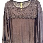 Free People  New Romantics Whimsigoth Sheer Lace Tunic Size L Photo 1