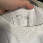 Aerie  Oversized Silly Goose Long Sleeve White Cotton Rib Knit Shirt XXL Cozy Photo 3