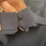 Nina Leonard Jumpsuit Women's Size Large Sleeveless Pleated Wide Leg Navy Blue Photo 4