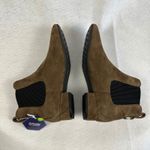 New Aerosol Studio Brown Suede Square Toe Chelsea Ankle Boots Womens 8M Fall Size 8 Photo 7