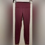 Lululemon Wunder Train High Rise Tights Everlux Wine Color Size 6 Photo 2