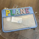 Stoney Clover Lane NWT Plane Clear Flat Pouch in Periwinkle Photo 3