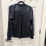 Etro Women's Silk Blouse in dark Gray size large Photo 7