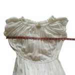 NWT NSF Niara Sz L Women's Short Sleeve Peasant Dress in White Size L Photo 12