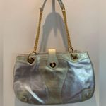 EUC LOVECAT LEATHER SHOULDER BAG Silver Photo 0