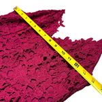 ASTR The Label Fuscia Lace Crochet Midi Lined Dress Wedding Guest Feminine L Red Size undefined Photo 9
