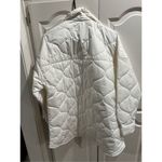 Nike Women's Sportswear Quilted Trench Size M Medium Coat White Black $165 Photo 9