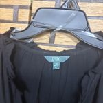 Terra & Sky  Black Blouse Size 4X Photo 4