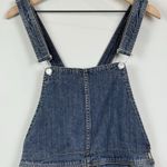 Free People Torn Up Denim Overall Jumper Mini Dress Women Sz 4 Boho Fray Hem Photo 3