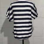 ZARA Women’s Stripe Linen Blend Top Size Medium Photo 3