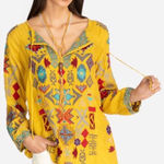 Johnny Was  BIYA Ziggy Cupra Embroidered Blouse Photo 0