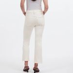 Madewell Kick Out White Crop Jeans Size 32 Photo 3