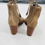 Frye Gabby Perforated Ghillie Corset Lace Up Booties Taupe Tan Size 9 MSPR $328 Photo 6