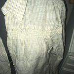 Lands' End  striped tunic with gathered shoulders Photo 1