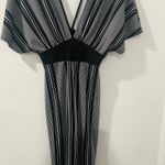 Windsor Elegant Black and White Striped Jumpsuit by  Size L Photo 2
