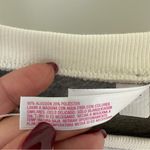 Xhilaration Gray and Cream Shine Bright Logo Loungewear Long Sleeve Top Size S Photo 7