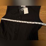 Black Pinstripe Women's Vest size S Photo 5