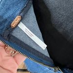 Free People Modern Femme Denim Stretch Skirt w/ exposed zip, 90s Y2K Mini Skirt Photo 9