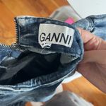 Ganni denim puff sleeve dress Photo 7