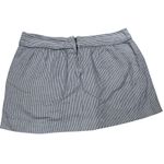 J.Crew  Classic Nautical‎ Linen A-Line Navy Striped Mini Skirt Women’s 14 Summer Photo 1