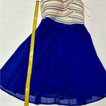 B Darlin Cream and Pink Zigzag Dress Photo 3