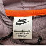 Nike : Dusty Purple Oversized Snap Pocket Hoodie Photo 5