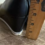 Pierre Dumas Black Faux Leather Wedges Shoes Women’s Size 9 Photo 8