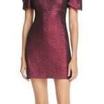 Milly  Mod Cold Shoulder Metallic Dress Photo 0